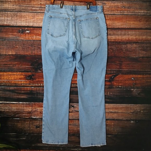 Abercrombie & Fitch Jeans Size 16 Curve Love 90s Slim Straight Ultra High Rise - Picture 4 of 11